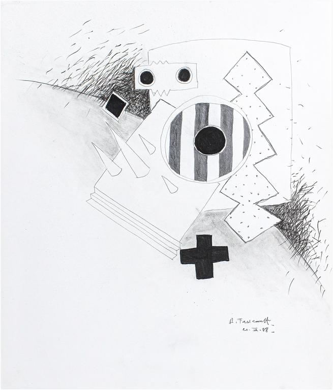 Catalogue raisonné, Henri Foucault, Étude - 19 - 1988