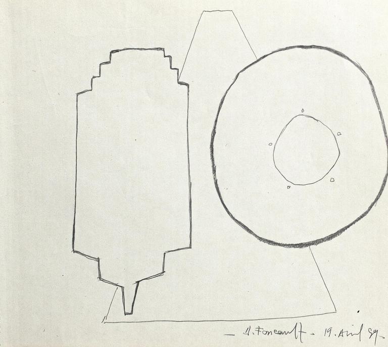 Catalogue raisonné, Henri Foucault, Étude - 26 - 1989