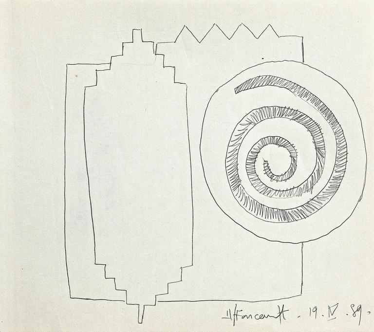 Catalogue raisonné, Henri Foucault, Étude - 27 - 1989