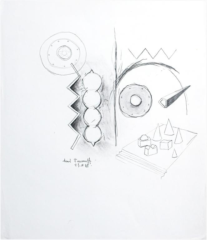 Catalogue raisonné, Henri Foucault, Étude - 2 - 1988