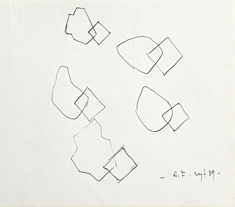 Catalogue raisonné, Henri Foucault, Étude - 37 - 1989