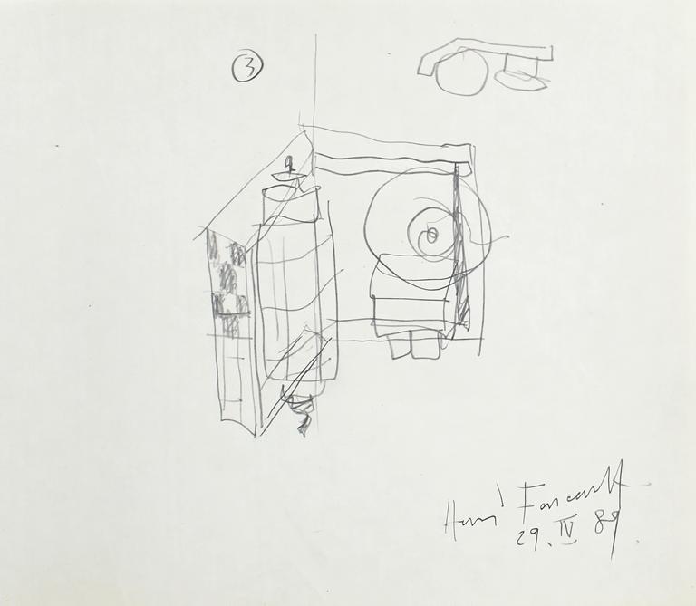 Catalogue raisonné, Henri Foucault, Étude - 41 - 1989