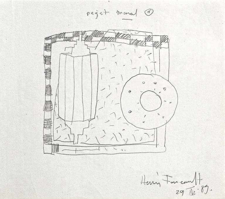 Catalogue raisonné, Henri Foucault, Étude - 42 - 1989