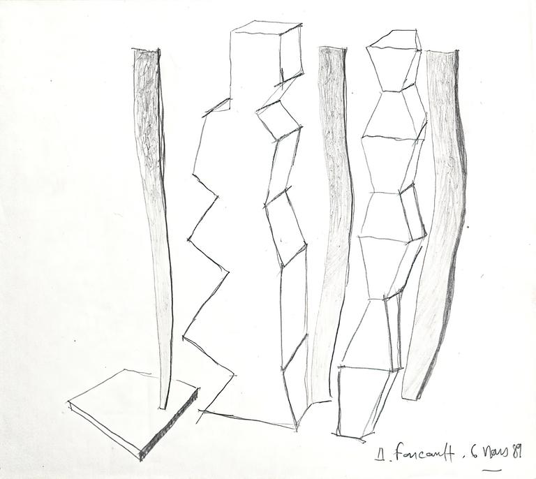 Catalogue raisonné, Henri Foucault, Étude - 46 - 1989