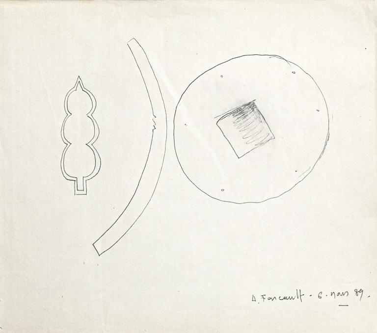 Catalogue raisonné, Henri Foucault, Étude - 55 - 1989