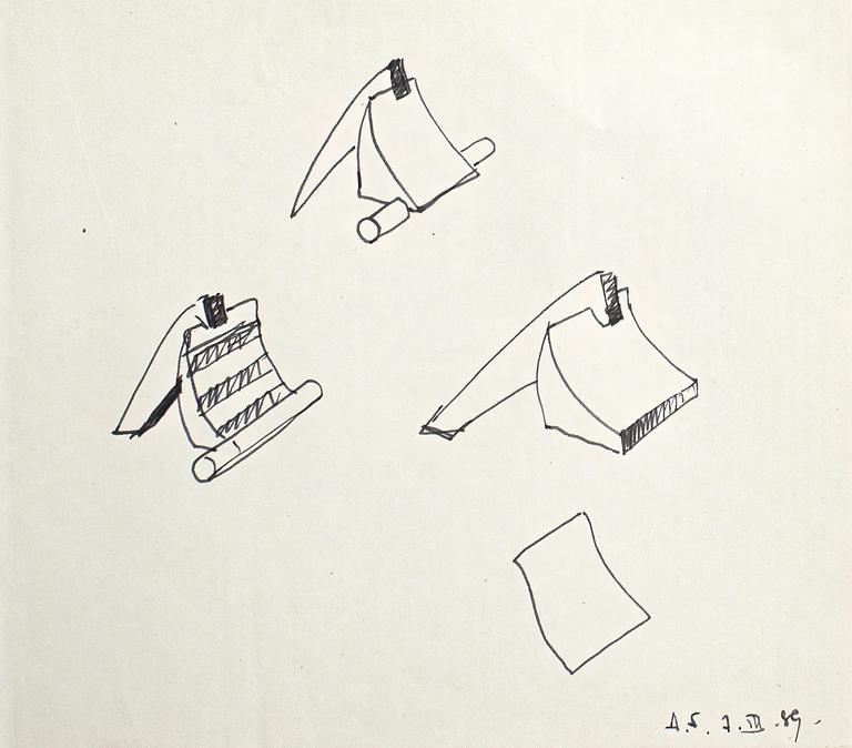 Catalogue raisonné, Henri Foucault, Étude - 79 - 1989
