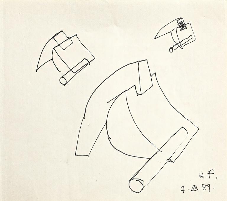 Catalogue raisonné, Henri Foucault, Étude - 80 - 1989