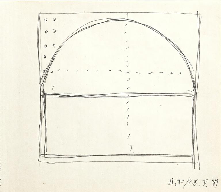 Catalogue raisonné, Henri Foucault, Étude - 83 - 1989