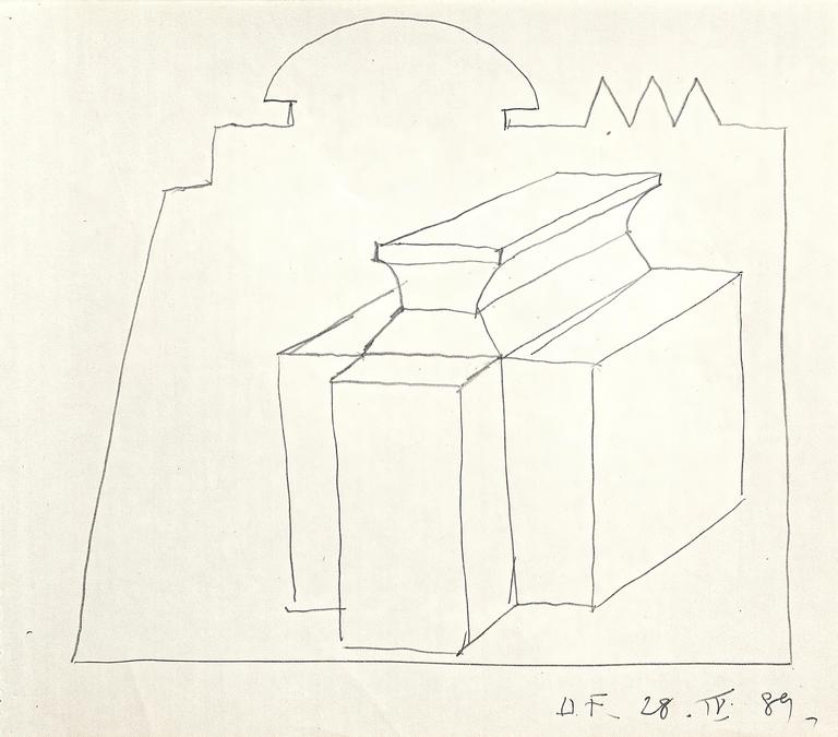 Catalogue raisonné, Henri Foucault, Étude - 84 - 1989