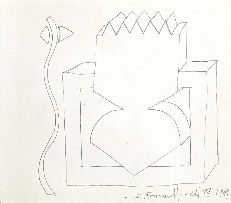 Catalogue raisonné, Henri Foucault, Étude - 86 - 1989
