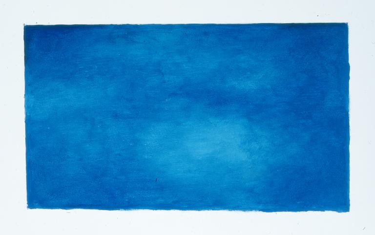 Catalogue raisonné, Brigitte Moreau Serre, Etude de couleur bleue