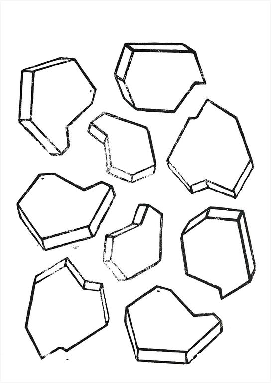 Catalogue raisonné, Henri Foucault, Étude de forme 41 - 1990