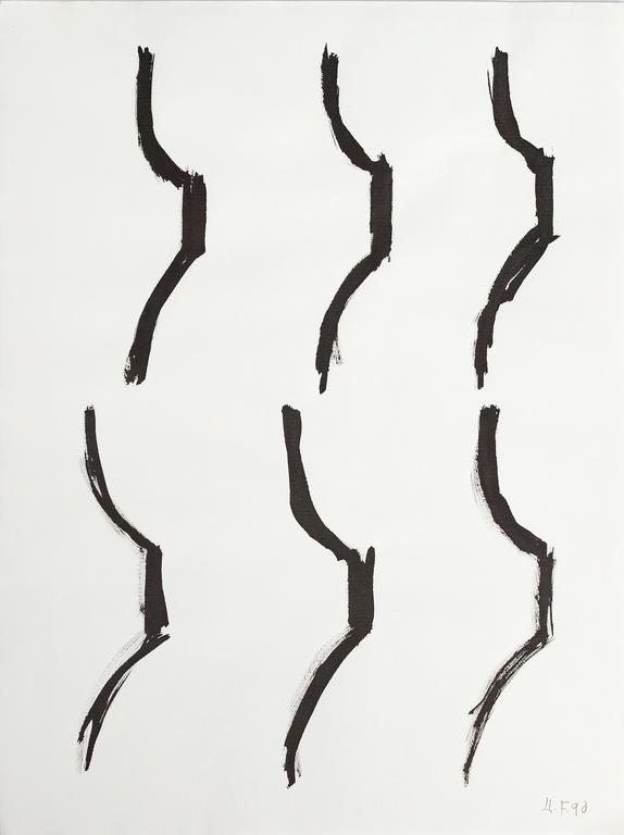 Catalogue raisonné, Henri Foucault, Étude de sculpture 10 - 1990