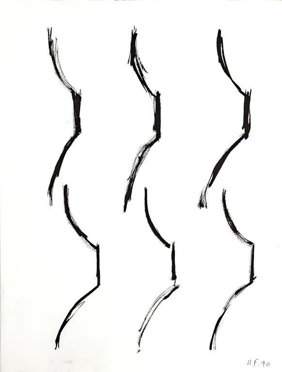 Catalogue raisonné, Henri Foucault, Etude de sculpture 11 - 1990