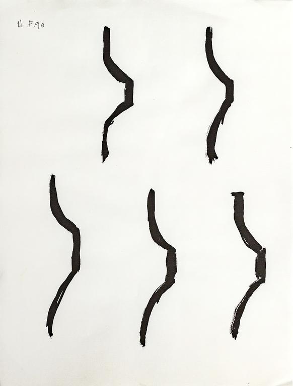 Catalogue raisonné, Henri Foucault, Étude de sculpture 12 - 1990