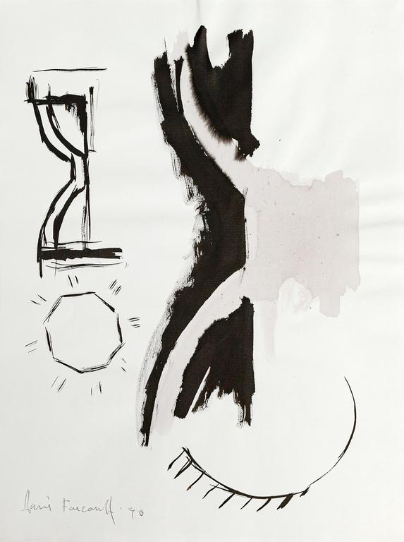 Catalogue raisonné, Henri Foucault, Étude de sculpture 15 - 1990