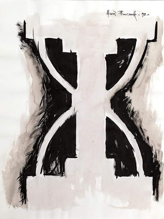 Catalogue raisonné, Henri Foucault, Étude de sculpture 16 - 1990