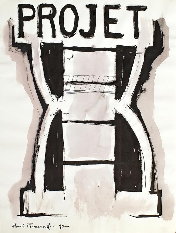 Catalogue raisonné, Henri Foucault, Étude de sculpture 18 - 1990