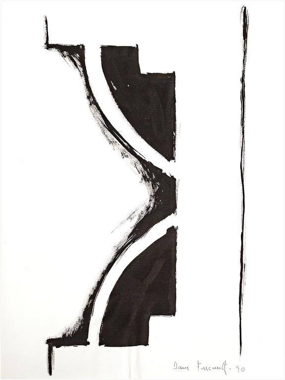 Catalogue raisonné, Henri Foucault, Étude de sculpture 19 - 1990