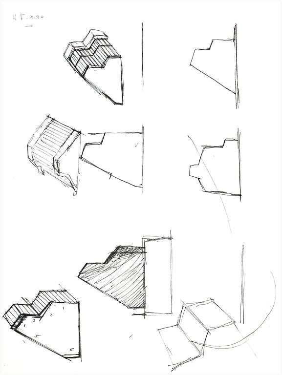 Catalogue raisonné, Henri Foucault, Étude de sculpture 23 - 1990