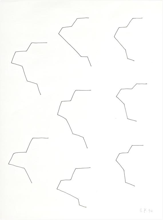 Catalogue raisonné, Henri Foucault, Étude de sculpture 29 - 1990