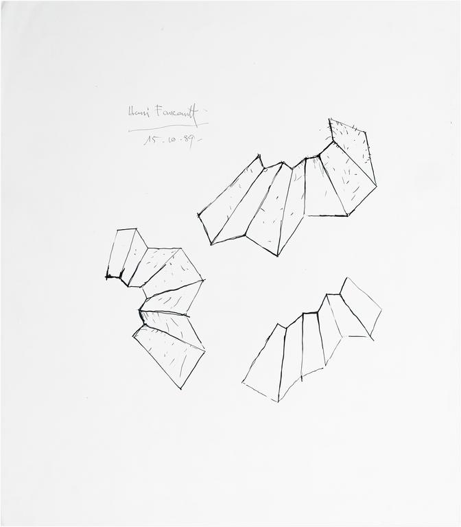Catalogue raisonné, Henri Foucault, Étude de sculpture 2 - 1989