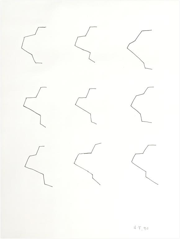 Catalogue raisonné, Henri Foucault, Étude de sculpture 33 - 1990