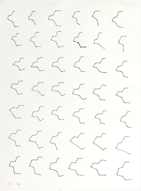 Catalogue raisonné, Henri Foucault, Étude de sculpture 35 - 1990