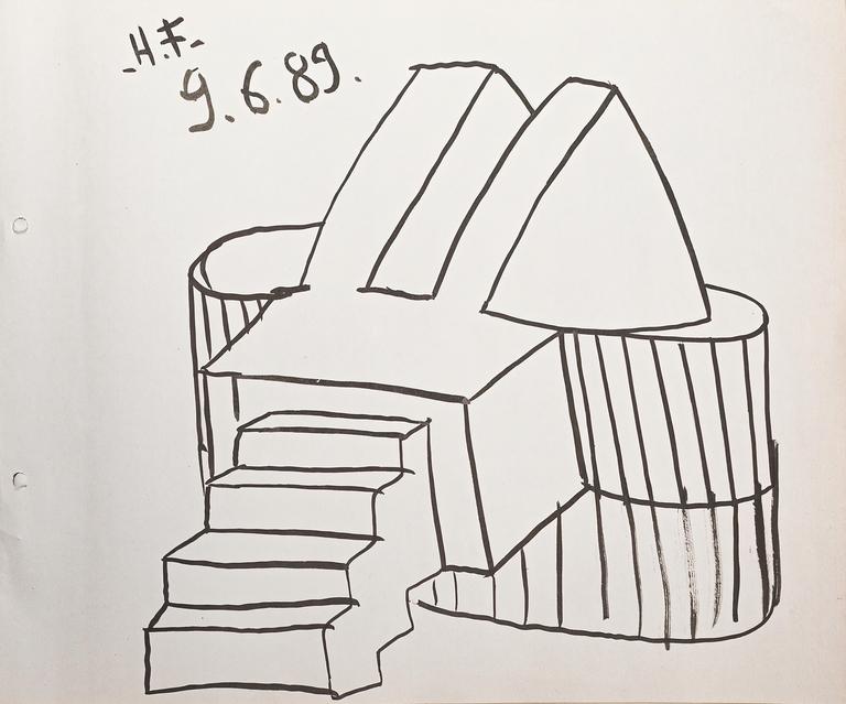 Catalogue raisonné, Henri Foucault, Étude de sculpture 36 - 1989