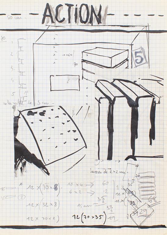 Catalogue raisonné, Henri Foucault, Étude de sculpture 36 - 1990