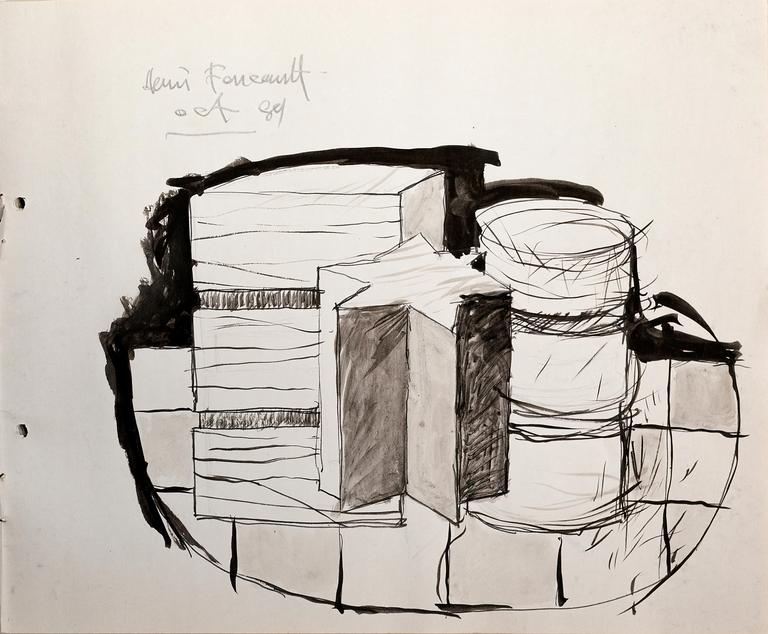 Catalogue raisonné, Henri Foucault, Étude de sculpture 38 - 1989