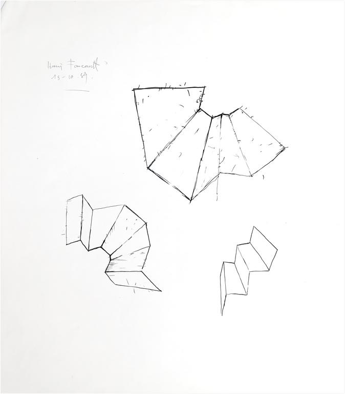 Catalogue raisonné, Henri Foucault, Étude de sculpture 3 - 1989