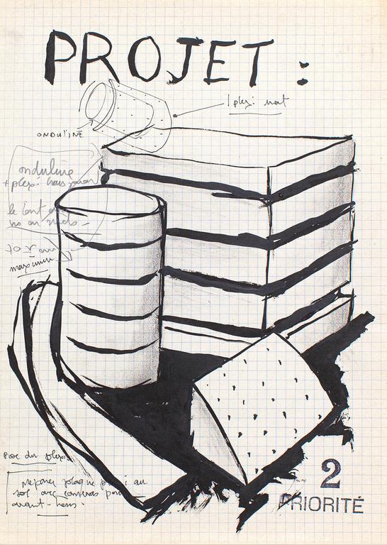 Catalogue raisonné, Henri Foucault, Étude de sculpture 40 - 1990