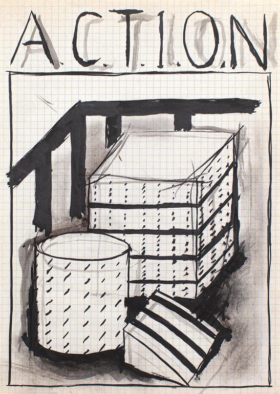 Catalogue raisonné, Henri Foucault, Étude de sculpture 43 - 1990