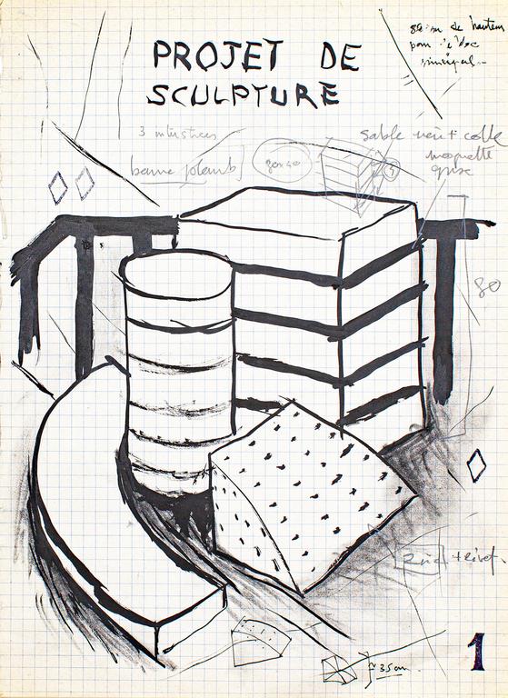 Catalogue raisonné, Henri Foucault, Étude de sculpture 45 - 1990