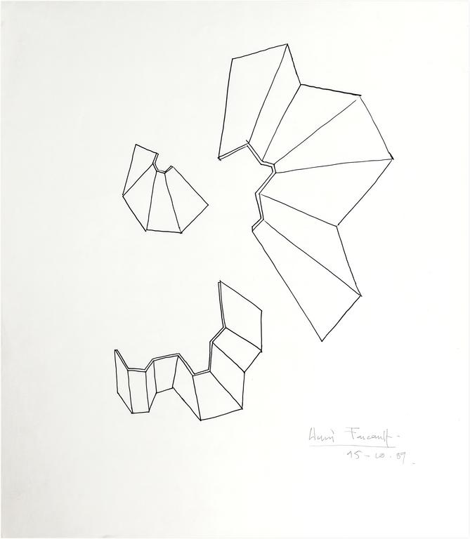 Catalogue raisonné, Henri Foucault, Étude de sculpture 5 - 1989