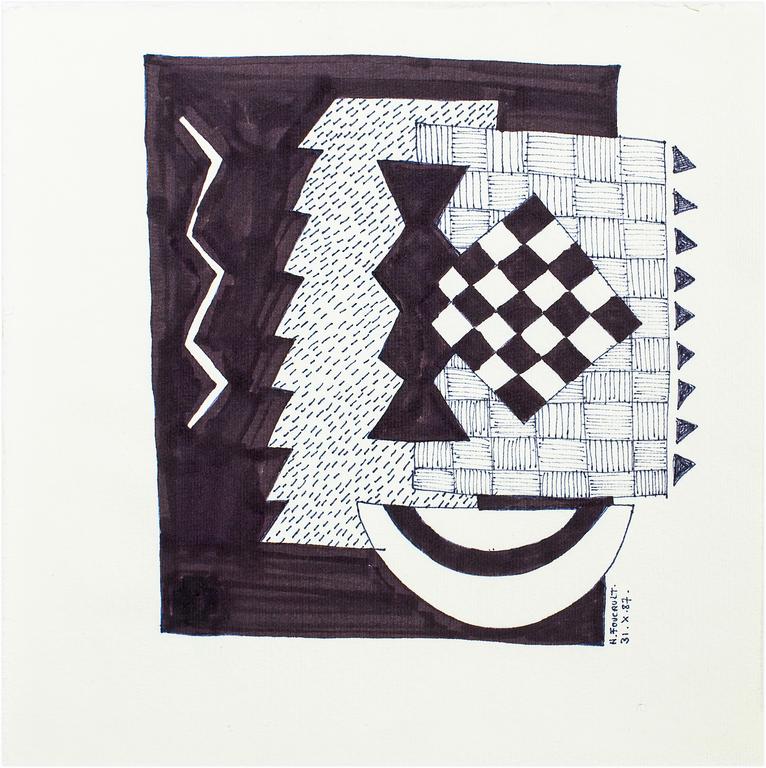 Catalogue raisonné, Henri Foucault, Étude d’espace - 1987