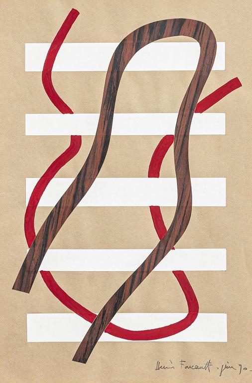 Catalogue raisonné, Henri Foucault, Étude d'espace - 2 - 1990