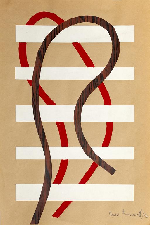 Catalogue raisonné, Henri Foucault, Étude d'espace - 4 - 1990
