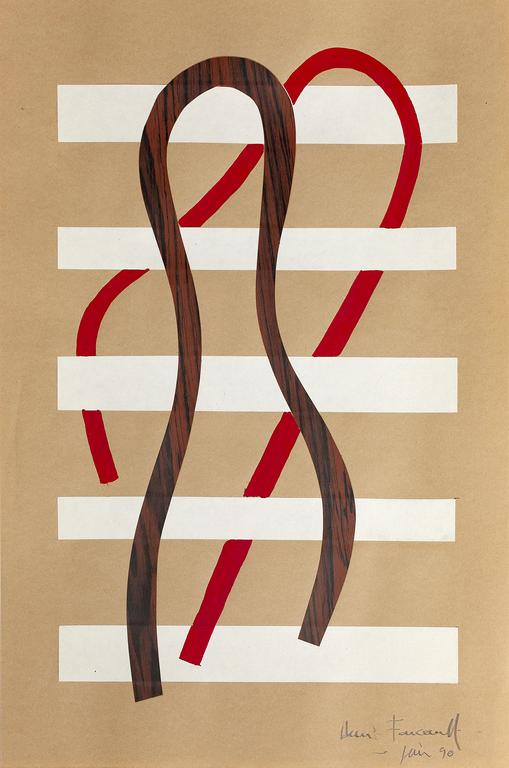 Catalogue raisonné, Henri Foucault, Étude d'espace - 7 - 1990