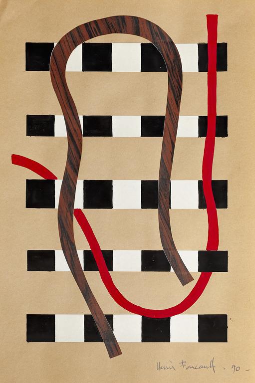 Catalogue raisonné, Henri Foucault, Étude d'espace - 8 - 1990