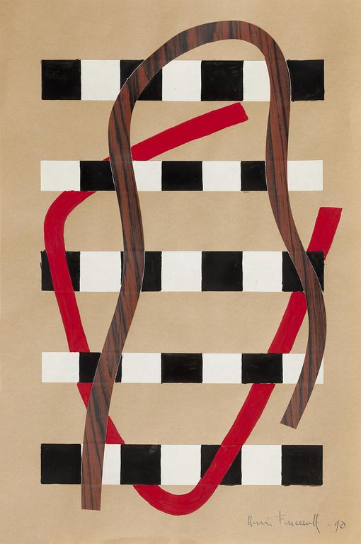 Catalogue raisonné, Henri Foucault, Étude d'espace - 9 - 1990