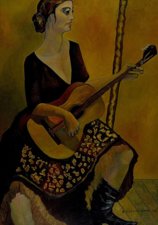 Brigitte Moreau Serre, Femme à la guitare