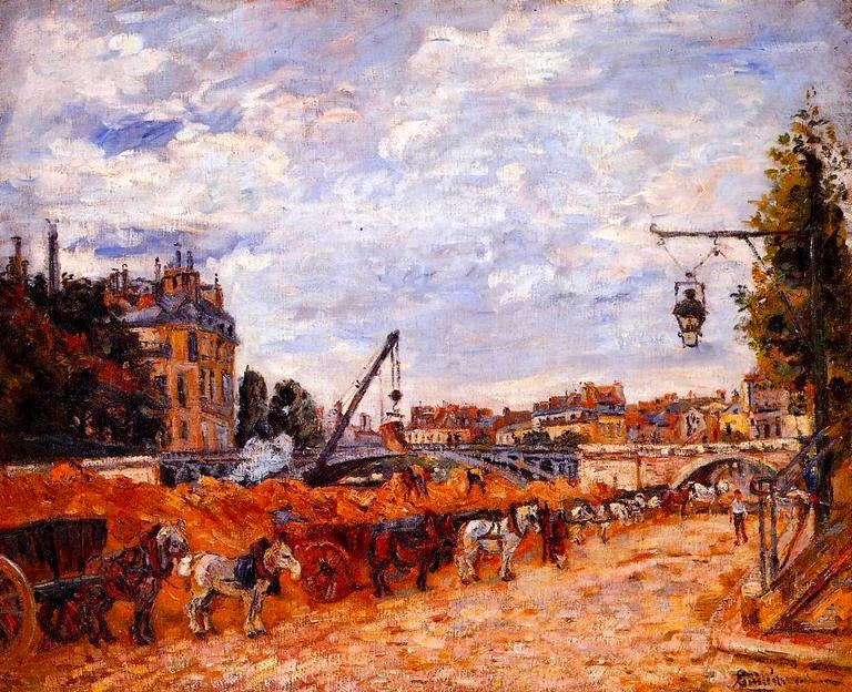 Catalogue raisonné, Armand Guillaumin, Le Pont Marie, Quai Sully