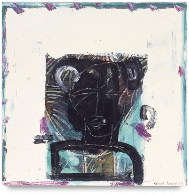 Catalogue raisonné, Patrick Baillet, Portrait noir sur fond blanc - 1993
