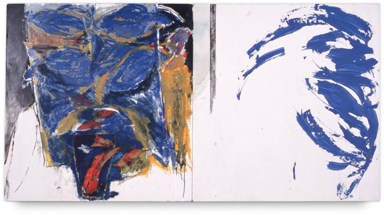 Catalogue raisonné, Patrick Baillet, Intérieur fenêtre bleu - 1986