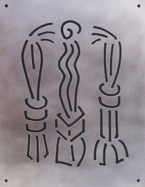 Catalogue raisonné, Jean-Paul Thaéron, Dessin au laser 1 - IX 2018