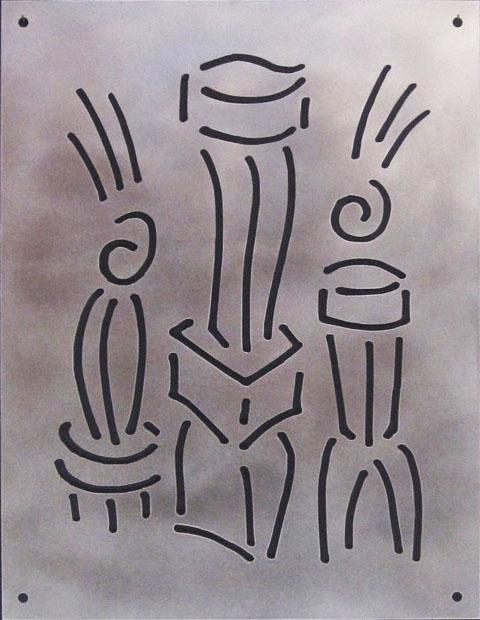 Catalogue raisonné, Jean-Paul Thaéron, Dessin au laser 9 - IX 2018