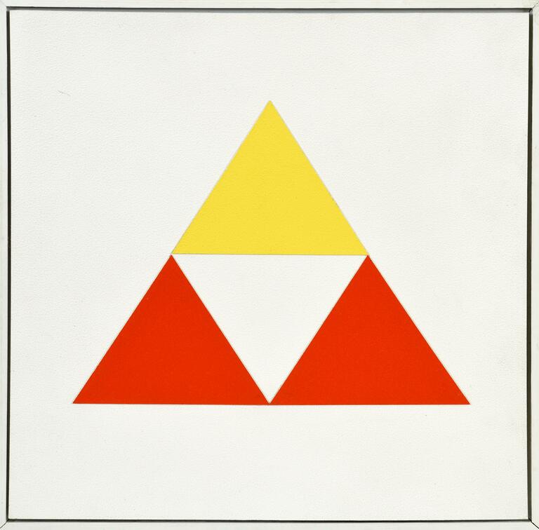 Jean Legros, Composition sans titre aux triangles, 1974