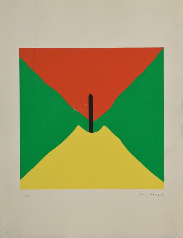 Jean Legros, Pochoir (triangles convergents)